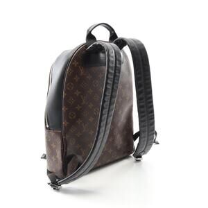Louis Vuitton Josh Backpack leather Monogram Macassar Brown Black